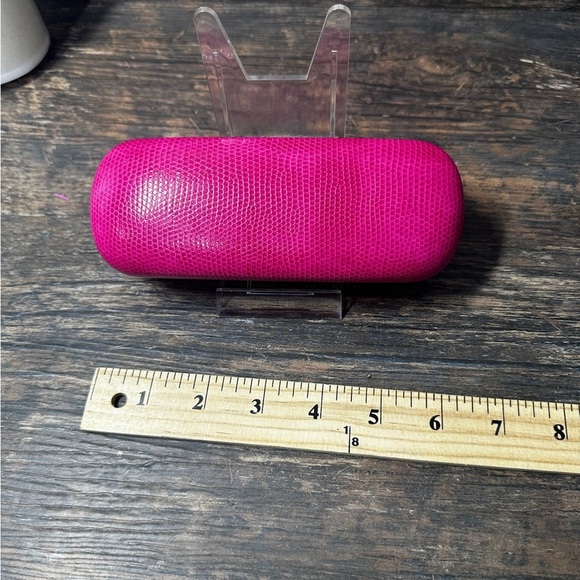 Lilly Pulitzer Pink Glasses Case Vibrant Glossy Structured - Picture 3 of 14